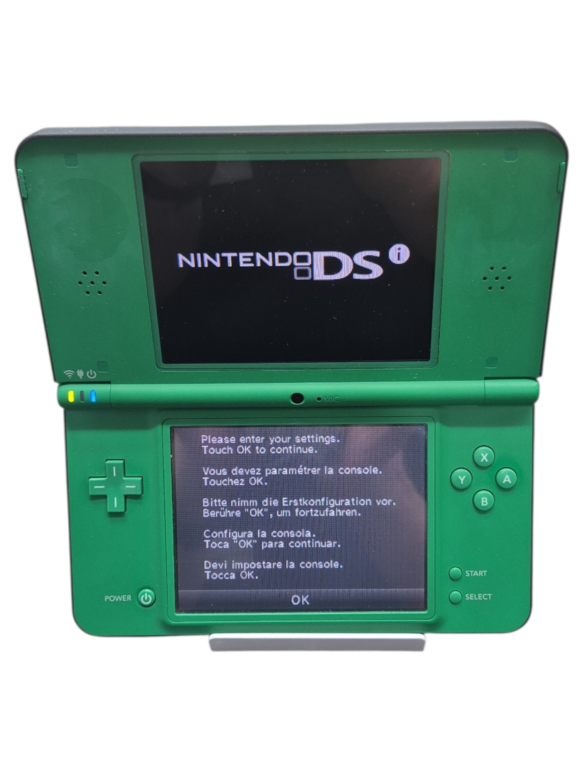 Pre-owned Nintendo DSi XL Green With Official AC Adapter and